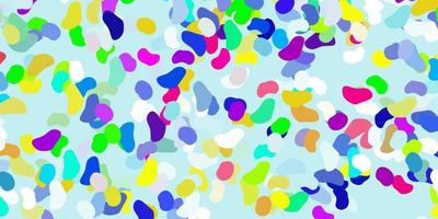 Light multicolor vector template with abstract forms.