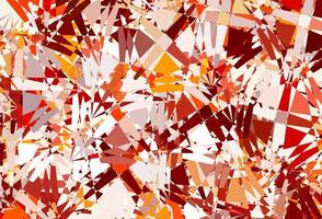 Dark Orange vector background with triangles.