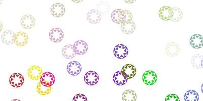 Light multicolor vector backdrop with dots.