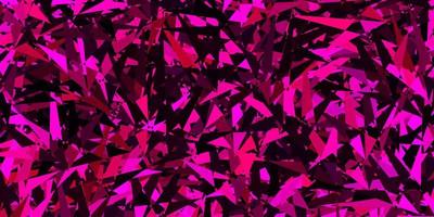 Dark Pink vector texture with triangular style.