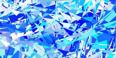 Light BLUE vector background with polygonal forms.