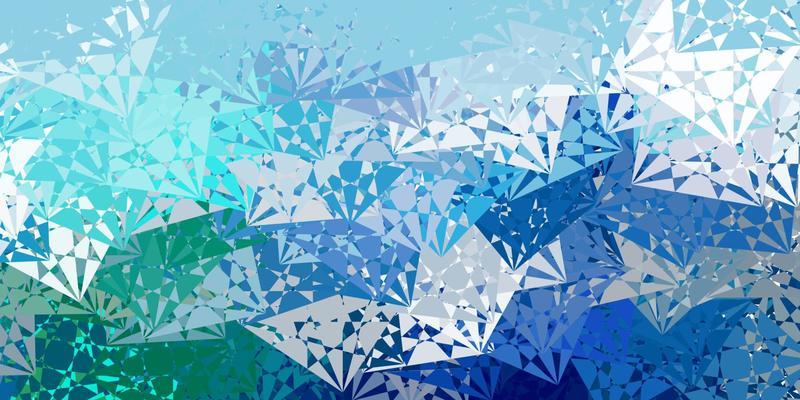 Light Blue, Green vector template with triangle shapes.