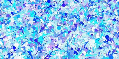 Light Pink, Blue vector texture with random triangles.