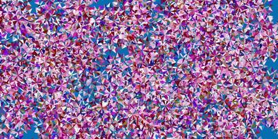 Light multicolor vector background with christmas snowflakes.