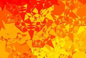 Light Orange vector backdrop with triangles, lines.