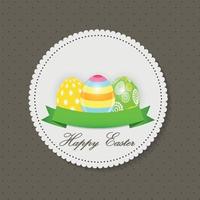 Beautiful Easter Egg Background Vector Illustration