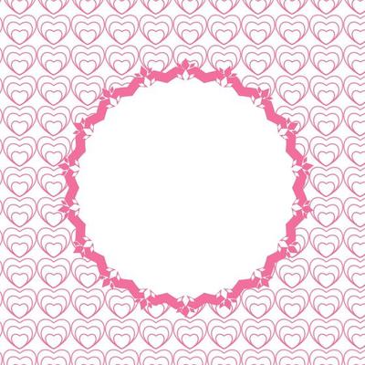 Design Retro Label, Frame, with Bow Vector Illustration