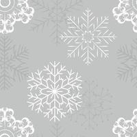 Snowflakes seamless pattern vector illustration