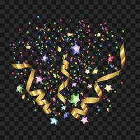 Confetti Explosion For Celebrate Holiday Vector