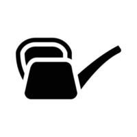 watering can glyph icon vector isolated illustration