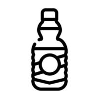 oil bottle line icon vector illustration flat