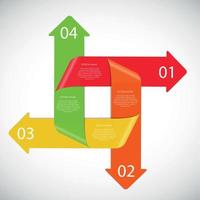 elementos de diseño infográfico para su ilustración de vector de negocio.