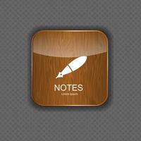 Notes  application icons vector illustration