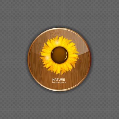 Flower wood application icons vector illustration