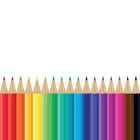 Colored pencils vector illustration