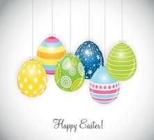 Beautiful Easter Egg Background Vector Illustration