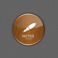 Notes  application icons vector illustration