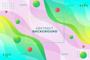 Background with organic gradient color  shapes, ornaments, balls, glow and lights vector