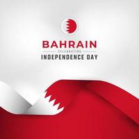 Happy Bahrain Independence Day December 16th Celebration Vector Design Illustration. Template for Poster, Banner, Advertising, Greeting Card or Print Design Element