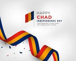 Happy Chad Independence Day November 28th Celebration Vector Design Illustration. Template for Poster, Banner, Advertising, Greeting Card or Print Design Element