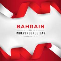 Happy Bahrain Independence Day December 16th Celebration Vector Design Illustration. Template for Poster, Banner, Advertising, Greeting Card or Print Design Element