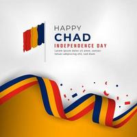 Happy Chad Independence Day November 28th Celebration Vector Design Illustration. Template for Poster, Banner, Advertising, Greeting Card or Print Design Element