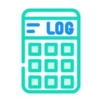 calculator gadget color icon vector illustration
