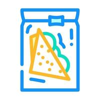 sandwiches food package color icon vector illustration