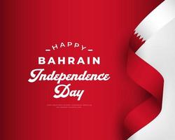 Happy Bahrain Independence Day December 16th Celebration Vector Design Illustration. Template for Poster, Banner, Advertising, Greeting Card or Print Design Element