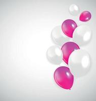 Set of Colored Balloons, Vector Illustration.