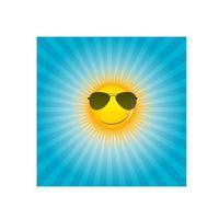 Happy Sun  background vector illustration