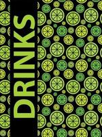 Drinks Menu Background Vector Illustration