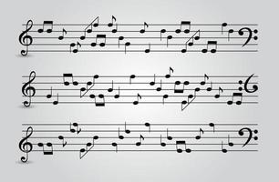 musical notes abstract background. Vector Illustration