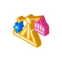 tollenon old weapon isometric icon vector illustration