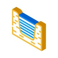 box of napkins isometric icon vector illustration