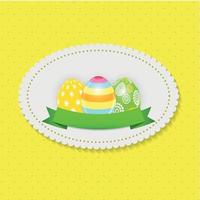 Beautiful Easter Egg Background Vector Illustration