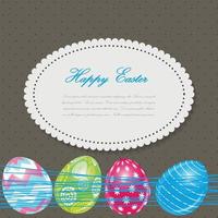 Beautiful Easter Egg Background Vector Illustration