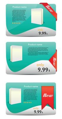 Template for new product  banner vector illustration