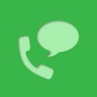 Handset with speech bubble paper cut out icon. Hotline. Telephone support. Voice message. Vector silhouette isolated illustration