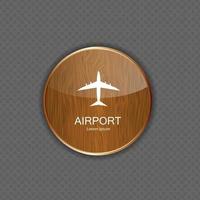 vector de iconos de aplicaciones de aeropuerto