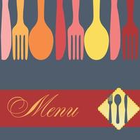 Restaurant menu template vector illustration