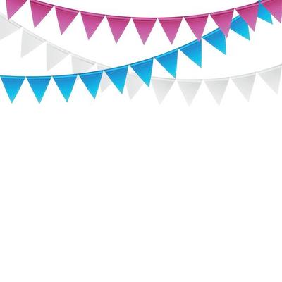 Party Background with Flags Vector Illustration. EPS 10