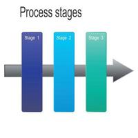 Concept of colorful banners with arrows for different business d vector