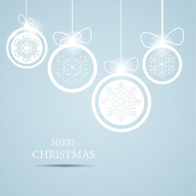 Christmas snowflakes background vector illustration