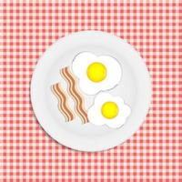 Fried eggs vector illustration