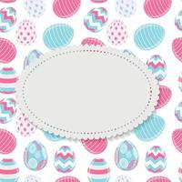 Beautiful Easter Egg Background Vector Illustration