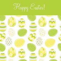 Beautiful Easter Egg Background Vector Illustration