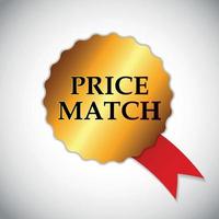 Price Match Label Vector Illustration