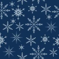 seamless snowflakes background. Vector illustration