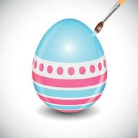 Beautiful Easter Egg Background Vector Illustration